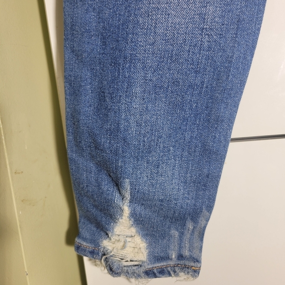 ❤️ 3 For $35 Moussy mid rise straight leg skinny ankle jeans distressed 24 25 - Picture 8 of 12